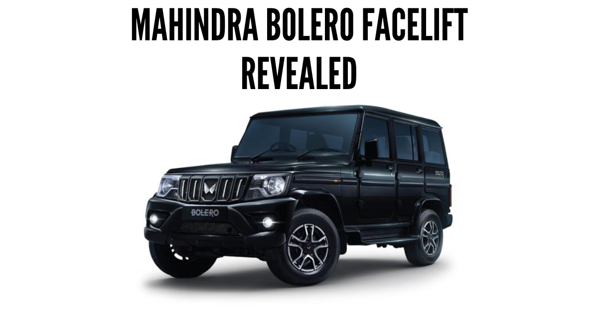 Mahindra Bolero Facelift